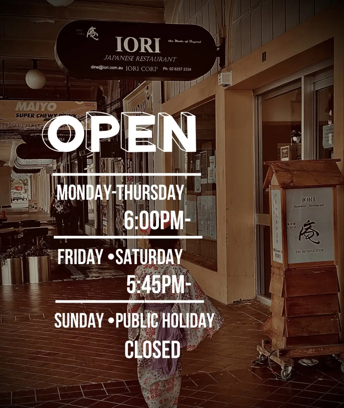 IORI – 41 East Row, City, ACT