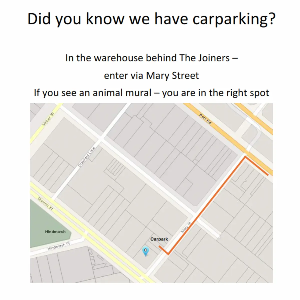Joiners Arms – 9 Manton Street, Hindmarsh, SA